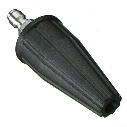 Drehbare Turbo-Düsenspitze für 3600 PSI Hochdruckreiniger, 6,35 mm (1/4 Zoll), Schnellanschluss-Design von FACAIIO