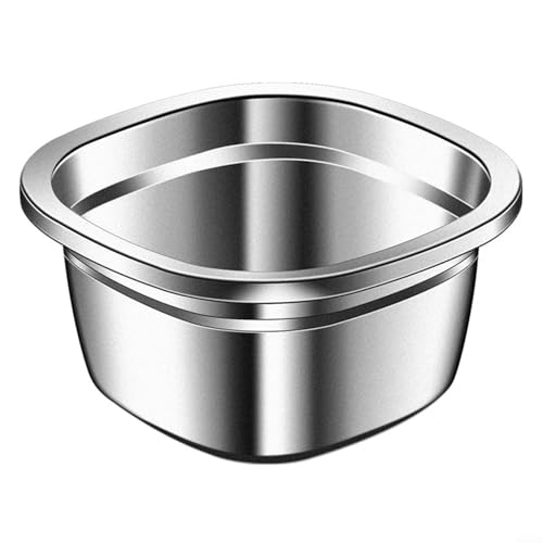 Edelstahl Doppelschichtkorb zum Waschen von Obst und Gemüse (Becken) von FACAIIO