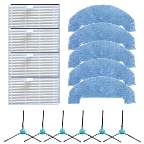 Ersatz-HEPA-Filter-Seitenbürsten-Mopp-Pads, kompatibel mit Ultenic für T20 Pro Lite HonorChoice S3 S3Plus R3 R3Plus Roboter-Staubsauger-Teile von FACAIIO
