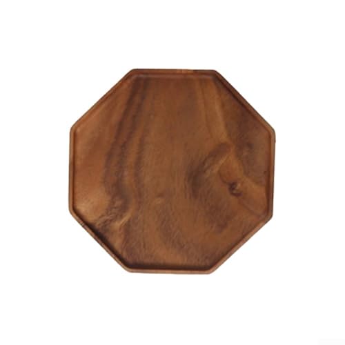 Erstaunliches achteckiges Design in einem Serviertablett aus Akazienholz, harmoniert perfekt Stil und Nützlichkeit (groß) von FACAIIO