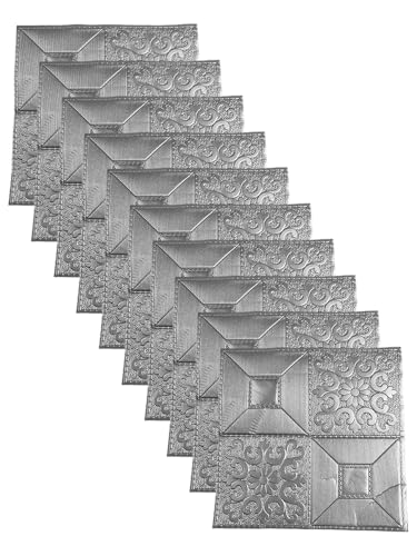 FACAIIO 3D-Fliesen-Wandaufkleber, weiche XPE-Schaumstoffplatten, zum Abziehen und Aufkleben, selbstklebende Heimdekoration für Küche, Schlafzimmer, Wohnzimmer, 10 Stück FACAIIO 3D-Fliesen-Wandaufkleber, weiche XPE-Schaumstoffplatten, zum Abziehen und Aufkleben, selbstklebende Heimdekoration für Küche, Schlafzimmer, Wohnzimmer, 10 Stück von FACAIIO