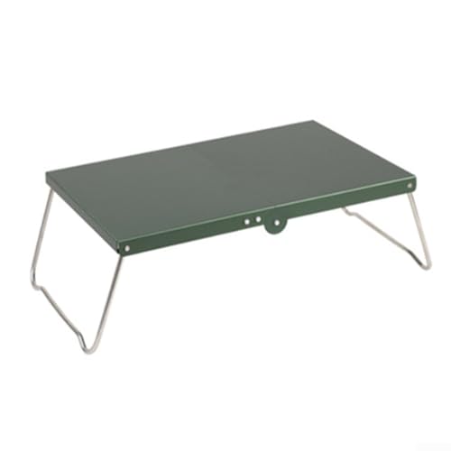 FACAIIO Faltbarer Campingkocher Tisch mit Aluminiumlegierung, leichter Rahmen, tragbar für Wandern, Reisen, Strand und Outdoor, stabiles rutschfestes Eck-Design (grün) von FACAIIO