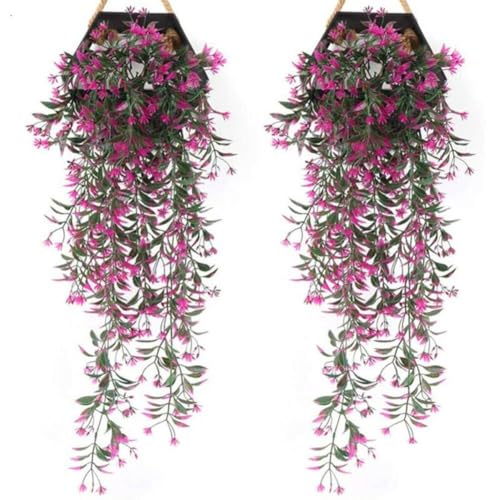 FACAIIO Künstliche Efeu-Blumen-Girlande, hängende Dekoration, 2 Stück, Kunststoff-Pflanzen für Zuhause, Garten, Hochzeit, Party, 78 cm FACAIIO Künstliche Efeu-Blumen-Girlande, hängende Dekoration, 2 Stück, Kunststoff-Pflanzen für Zuhause, Garten, Hochzeit, Party, 78 cm von FACAIIO