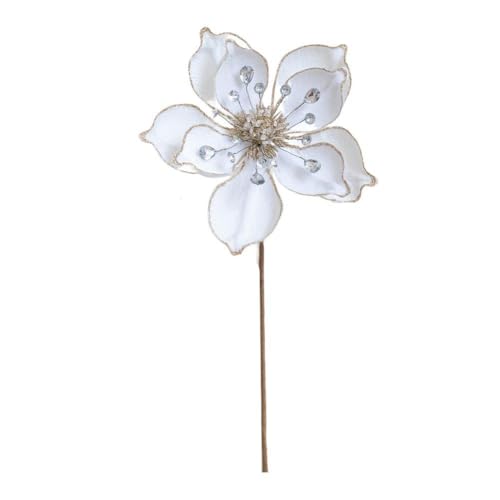 FACAIIO Künstliche Magnolie, Weihnachtsbaumschmuck, bunte Samt-Weihnachtsblumen mit flexiblen Stielen für Kränze, Girlanden und Tafelaufsätze FACAIIO Künstliche Magnolie, Weihnachtsbaumschmuck, bunte Samt-Weihnachtsblumen mit flexiblen Stielen für Kränze, Girlanden und Tafelaufsätze von FACAIIO