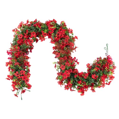 FACAIIO Künstliche Pflanze, Rattan, 180 cm, für Hochzeitszeremonie, Hintergrund und Heimdekoration, Violett FACAIIO Künstliche Pflanze, Rattan, 180 cm, für Hochzeitszeremonie, Hintergrund und Heimdekoration, Violett von FACAIIO