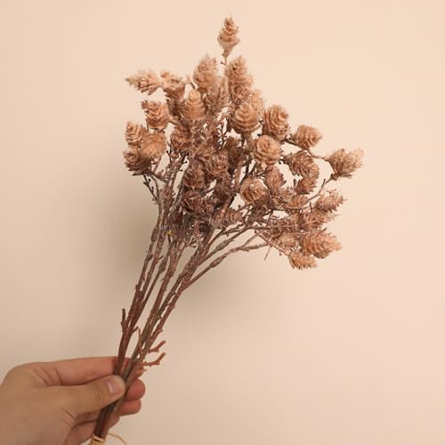 FACAIIO Künstliche Tannenzapfen, dekorativer floraler Akzent, realistische Kunststoff-Tannenzapfenstiele für Kränze, Tafelaufsätze, saisonale Heimdekor-Arrangements FACAIIO Künstliche Tannenzapfen, dekorativer floraler Akzent, realistische Kunststoff-Tannenzapfenstiele für Kränze, Tafelaufsätze, saisonale Heimdekor-Arrangements von FACAIIO