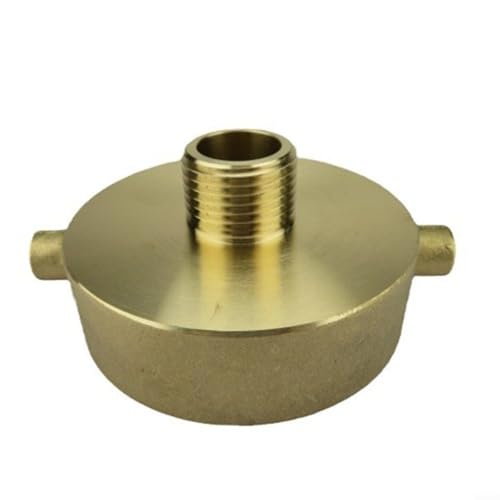 FACAIIO Messing Gartenschlauch-Konverter 2-1/2 Zoll NST auf 3/4 GHT Fitting für Außenbewässerungssystem (2-1/2 NH x 3/4 GHT) von FACAIIO