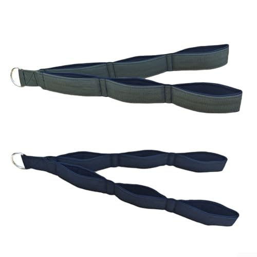 FACAIIO Nylon-Trizepsseil, Kabelbefestigung, 65 cm, für Fitnessstudio, Pulldown-Maschinen, entworfen für Trizeps-Pushdowns, Overhead-Extensions, Bizeps-Curls, Lat-Pulldowns, Fitnessgerät (grau-grün) von FACAIIO