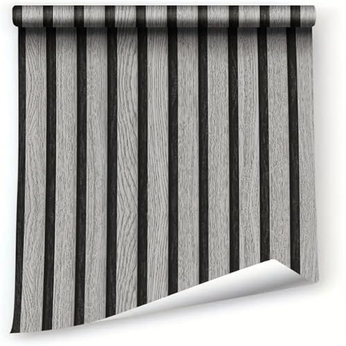 FACAIIO Selbstklebende 3D-Holzpaneel-Effekt, Wandaufkleber, PVC-Kunstholz-Lamellenverkleidung, Rolle, 0,45 x 5 m, für Wohnzimmer, Schlafzimmer, Dekor FACAIIO Selbstklebende 3D-Holzpaneel-Effekt, Wandaufkleber, PVC-Kunstholz-Lamellenverkleidung, Rolle, 0,45 x 5 m, für Wohnzimmer, Schlafzimmer, Dekor von FACAIIO