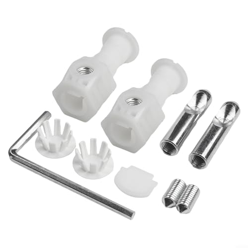 FACAIIO WC-Befestigungsset für wandhängende WC-Befestigungsschrauben-Set, Badezimmer-WC-Pfannen-Bodenbefestigungsset, Sockel-Befestigung für Badezimmer-Reparaturbefestigungen (weiß) von FACAIIO