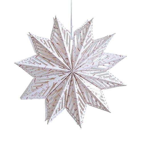 FACAIIO Weihnachts-Origami-Papierstern zum Aufhängen, 30 cm, 40 cm, festliche Dekoration für Baum, Zuhause, Party FACAIIO Weihnachts-Origami-Papierstern zum Aufhängen, 30 cm, 40 cm, festliche Dekoration für Baum, Zuhause, Party von FACAIIO
