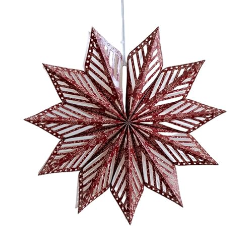 FACAIIO Weihnachts-Origami-Papierstern zum Aufhängen, 30 cm, 40 cm, festliche Dekoration für Baum, Zuhause, Party FACAIIO Weihnachts-Origami-Papierstern zum Aufhängen, 30 cm, 40 cm, festliche Dekoration für Baum, Zuhause, Party von FACAIIO