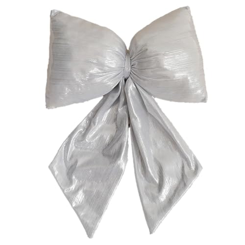 FACAIIO Weihnachtsbaum-Schleife, rot, glänzend, Seidenstoff, Dekoration für Kränze und Ferienwohnungsanhänger von FACAIIO