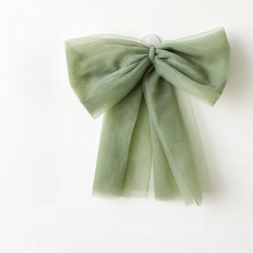 FACAIIO Weihnachtsbaumspitze, Schleife, 30 cm, Netzgarn, Ornament für Feiertage, Party-Dekoration von FACAIIO