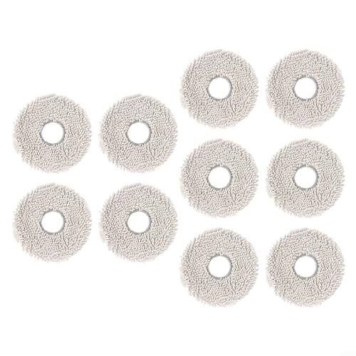 FACAIIO Wischmopp für Pads, Ersatz für Conga 11090, Reinigung für Pads, Stoffzubehör, waschbare und wiederverwendbare Mikrofaser-Wischmoppkopf-Nachfüllpackung (10 Stück) von FACAIIO