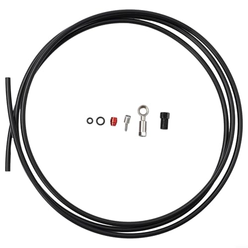 Fahrradwartung Essential Hydraulische Bremsleitung, zwei Meter, kompatibel mit Code-Systemen (schwarz) von FACAIIO