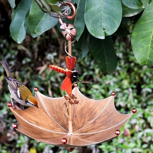 Flexible Hängemöglichkeiten für Ihren Vogelfutterspender, perfekt für jeden Hof oder Garten (Libelle) von FACAIIO