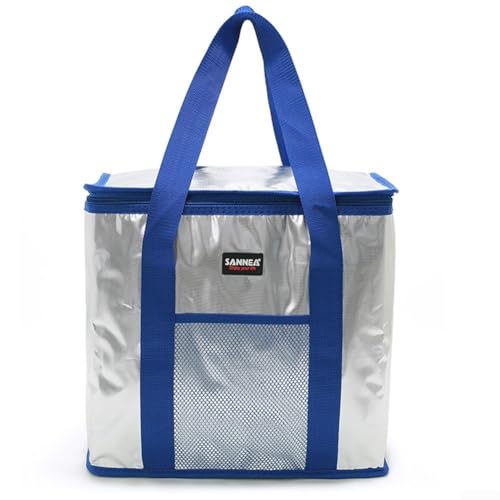 Funktioneller Picknick-Kühler mit Griff-Design für einfaches Tragen von Lebensmitteln und Getränken auf Abenteuern, 8 Liter (blau) von FACAIIO