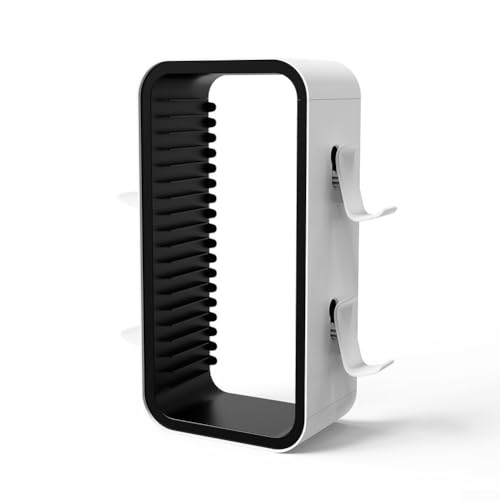 Game Storage Solution for PS4 For PS5 For Xbox For Switch Holds 18 Disks, Compact and Reliable Organizer (White and Black) von FACAIIO