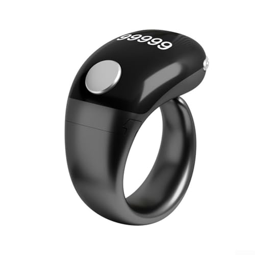 Genaues LCD-Ringzähler Typ C Aufladen und zuverlässiges Zählen für Benutzer (schwarz) von FACAIIO