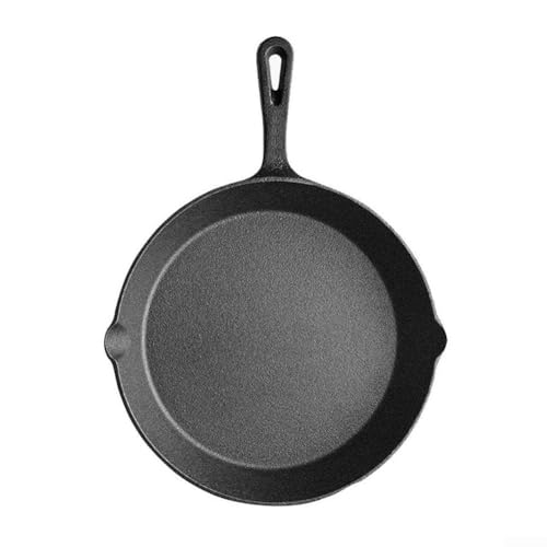 Grillpfanne aus Gusseisen zum Schmoren, Backen, Braten und Grillen, Gusseisen, unverzichtbar für Outdoor-Grills und Küchen (20 cm) von FACAIIO