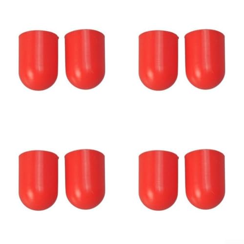 Handumwerfer Bremshebel Silikon Abdeckungen 8 Stück Schutzpassform für Rennräder um Hebel sicher vor Schäden und Verschleiß zu halten (Rot) von FACAIIO
