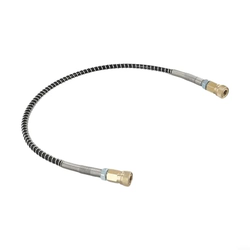 Hochdruckschlauch 50 cm für Luftpumpe mit Schnellanschluss und M10x1-Gewinde, mit Federumwicklung zum Schutz (3# zwei weibliche Schläuche) von FACAIIO