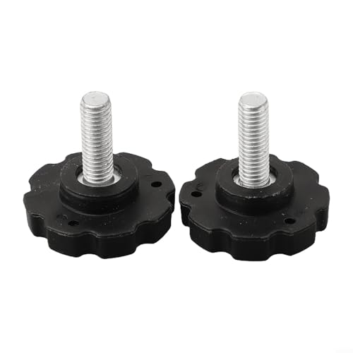 Hohe Haltbarkeit, M8 x 25 mm, Stern-Handknauf, Anziehschrauben für Schirmständer, Kunststoff und Stahl, 2 oder 4 Stück erhältlich (2 Stück) von FACAIIO