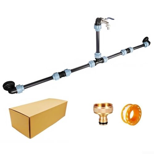 IBC Erhöhter Außentank mit Schnellanschluss und Wasserhahn aus Zinklegierung für Wassermanagement und bequeme Auslasspositionseinstellung (Kupferschnuller) von FACAIIO