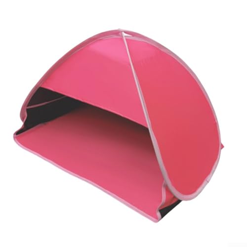 Kompaktes tragbares Strandzelt Sonnenschutz mit Windwiderstand und Telefonhalter für den Außenbereich (Vinyl Karminrot) von FACAIIO