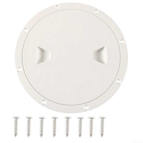 Marine Deck Inspektion Luke Abdeckung Robuste ABS-Konstruktion für sicheren und zuverlässigen Einsatz in Booten (20,3 cm mit Schrauben) von FACAIIO