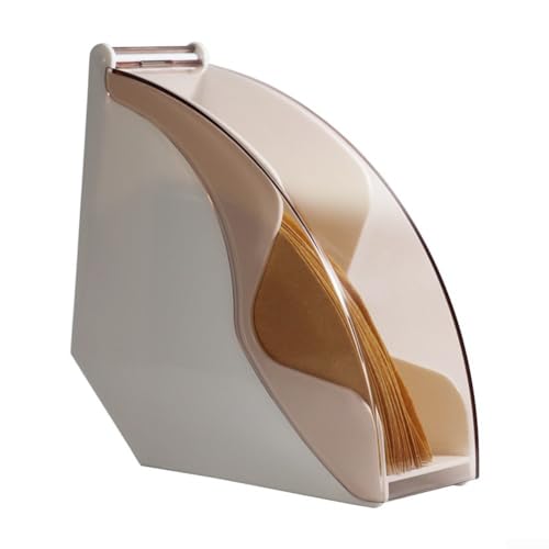 Modernes Design Kaffeefilter-Papierhalter, Acrylabdeckung, leicht zu entnehmen (weiß) von FACAIIO