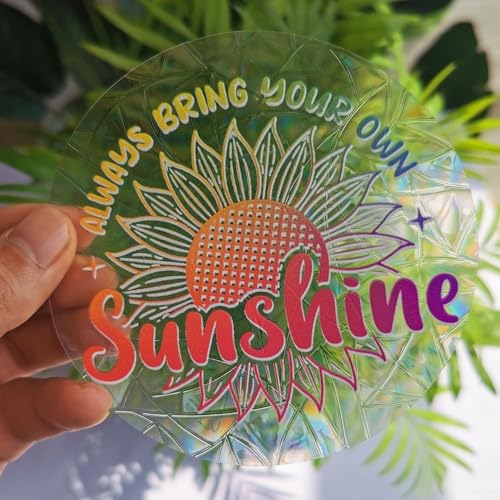 PVC-Wandaufkleber mit einzigartigen Designs, die wunderschön für Regenbögen unter Sonnenlicht reflektieren (#2) von FACAIIO