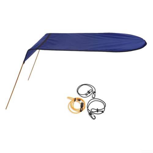 Quick Setup Sonnendach für Kajak unverzichtbar für sonnige Tage auf dem Wasser (Blau) von FACAIIO