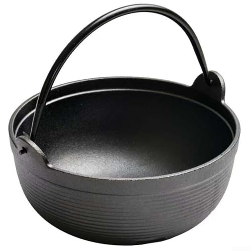 Robuster Gusseisentopf für Suppe, traditionelle Handwerkskunst sorgt für zuverlässige Leistung (25 cm Einzeltopf) von FACAIIO