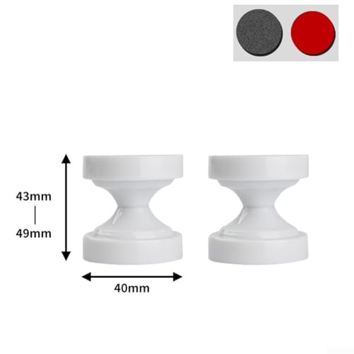 Schlankes Design, verstellbarer Bettkopf-Stabilisator bietet effektive Vibrationskontrolle und Wandschutz (43–49 mm) von FACAIIO