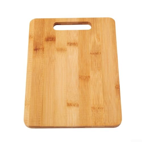 Schneidebrett aus Holz mit Anti-Rutsch-Pad, funktionales Küchenwerkzeug zum Schneiden, Servieren und Präsentieren von Lebensmitteln (rechteckig) von FACAIIO