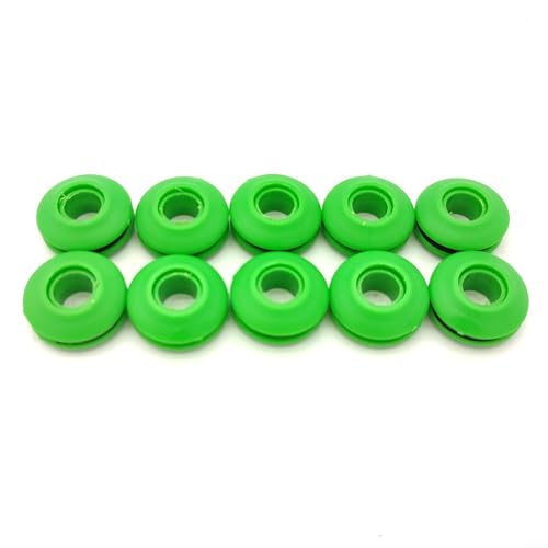 Stabile Kunststoffösen Set, rostbeständig, geeignet für die Reparatur von Planen und Poolabdeckungen (10 Stück grün) von FACAIIO