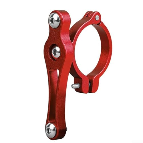 Stabiler Fahrrad-Flaschenhalter mit eloxierter Oberfläche für maximale Haltbarkeit und Stil (Doppelschrauben rot) von FACAIIO
