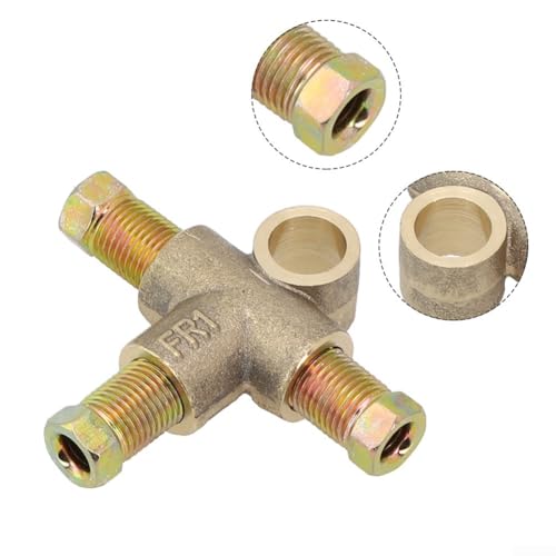 T-Stück T-Stück für 3-Wege-Bremsen mit langem Übergang und 3 männlichen Muttern für 10 mm x 1 mm Pitch Bremsleitungen T-Stück T-Stück für 3-Wege-Bremsen mit langem Übergang und 3 männlichen Muttern für 10 mm x 1 mm Pitch Bremsleitungen von FACAIIO