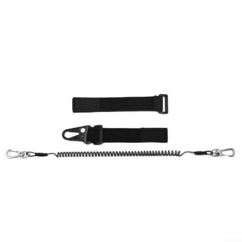Tackle Box Essential Secure Angelrute Tragegurt und Federseil (Haltegurt + Geschirr + Seil) von FACAIIO