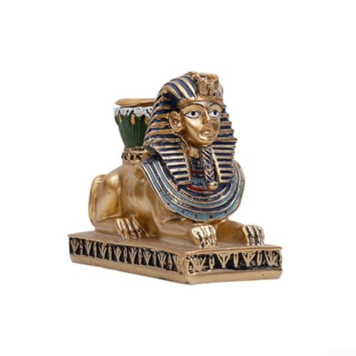 Traditionelle ägyptische Handwerkskunst in einer Bastet-Katzenfigur und Kerzenhalter (8) von FACAIIO