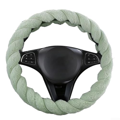 Trendiger verdrehter Lenkradbezug verwandelt Ihr Fahren mit luxuriösem Gefühl (grün) von FACAIIO