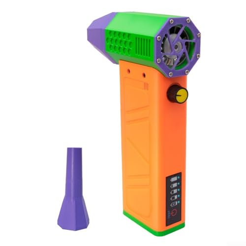 Turbinen-Stil Handheld Turbo Fan High Speed Airflow Build und Advanced Charging Interface (Orange Red) von FACAIIO