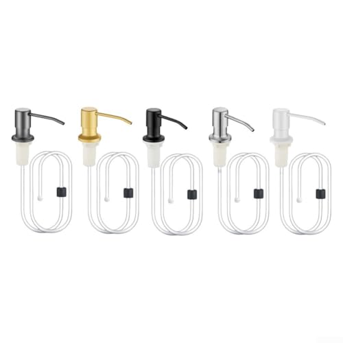 Verwandeln Sie Ihre Spülroutine mit unserer praktischen und stilvollen 304 Edelstahl-Spüllotion-Pumpe (Silber) von FACAIIO