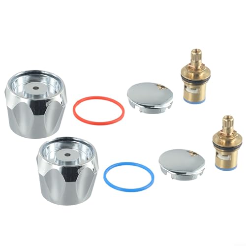 Wasserhahn-Ersatz-Set mit Chromabdeckung für Badezimmer- und Küchenspülen Wasserhahn-Ersatz-Set mit Chromabdeckung für Badezimmer- und Küchenspülen von FACAIIO
