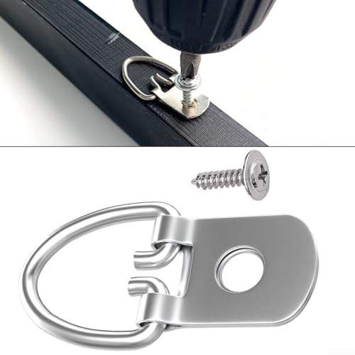 Zuverlässiges Dreieck für Ring-Bilderaufhänger, inklusive Schrauben für einfache und sichere Installation (100 Stück) von FACAIIO