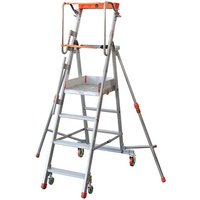 Mobile Stehleiter 5 Stufen - Maximale Arbeitshöhe : 3.31m - CTA-5 Mobile Stehleiter 5 Stufen - Maximale Arbeitshöhe : 3.31m - CTA-5 von FACAL