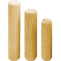 Langholzdübel, Buche geriffelt, 10 x 40 mm von FACETT