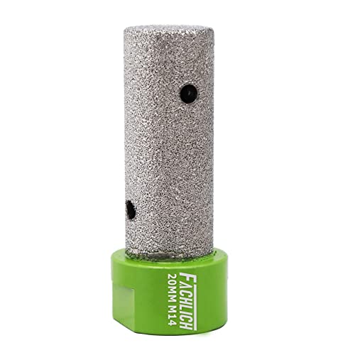 FACHLICH Diamant Fingerfräser Durchmesser 20mm Diamantbohrer M14 Gewinde Vergrößerung Vorhandener Löcher in Porzellan Keramik Marmor Granit FACHLICH Diamant Fingerfräser Durchmesser 20mm Diamantbohrer M14 Gewinde Vergrößerung Vorhandener Löcher in Porzellan Keramik Marmor Granit von FACHLICH